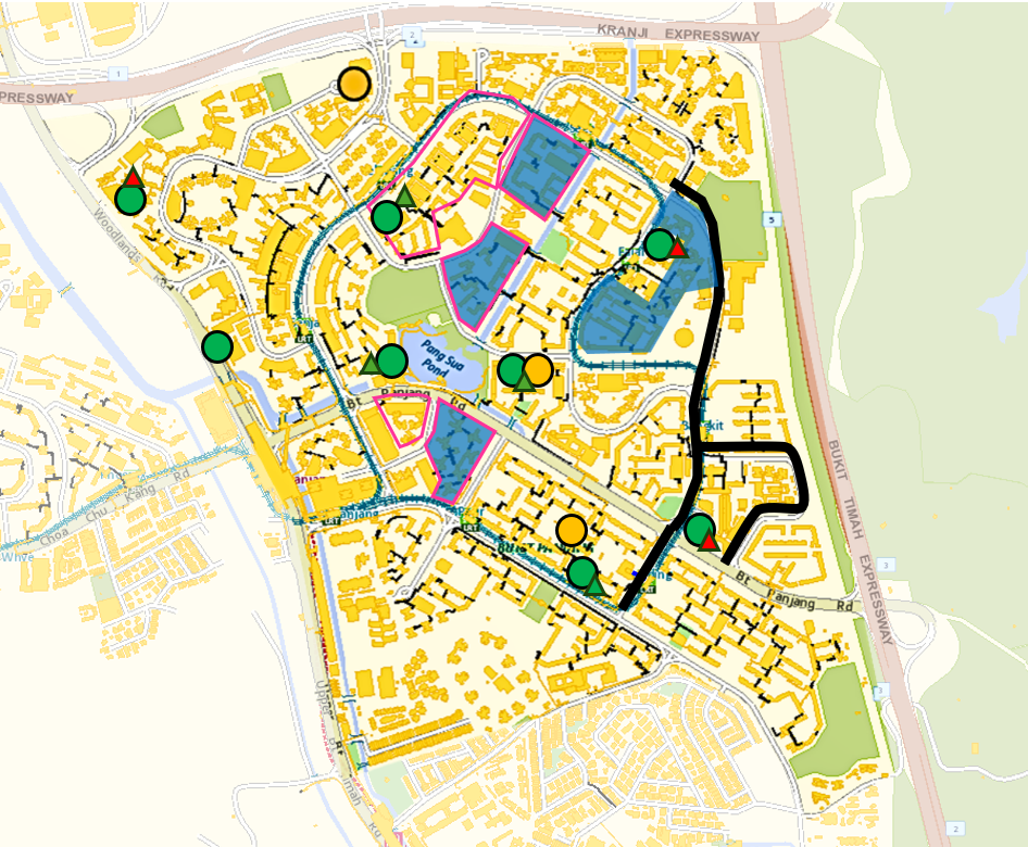 Map of Bukit Panjang AWN